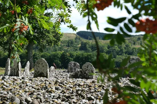 An ancient burial cairn in Kilmartin Glen