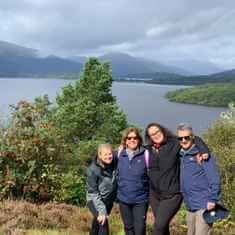 Group visit to Loch Lomond for a hike during a group, day tour of Loch Lomond and the Trossachs National Park departing Glasgow with Experience Scotland's Wild Tour Operators