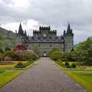 Visit Inveraray Castle in the Highlands of Scotland as you travel on an adventure, day tour to Standing Stones, Kilchurn Castle and Dunadd Fort starting in Glasgow with Scotland's Wild, Tour Operator