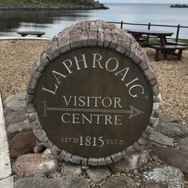 Walk to Laphroaig Distillery to visit for a drink of Scotch Whiskey along with Lagavulin, Ardbeg and Bowmore while on a 3 day Tour with Scottish Travel Agent, Experience Scotland's Wild