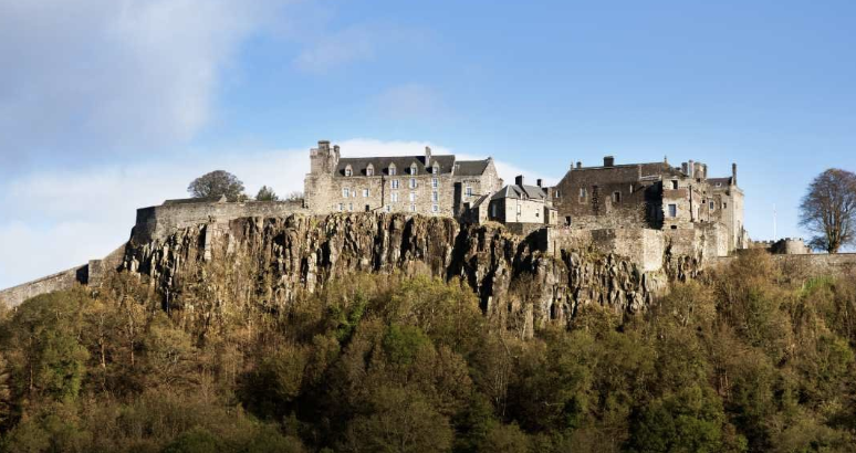 Stirling Castle on its volcanic rock