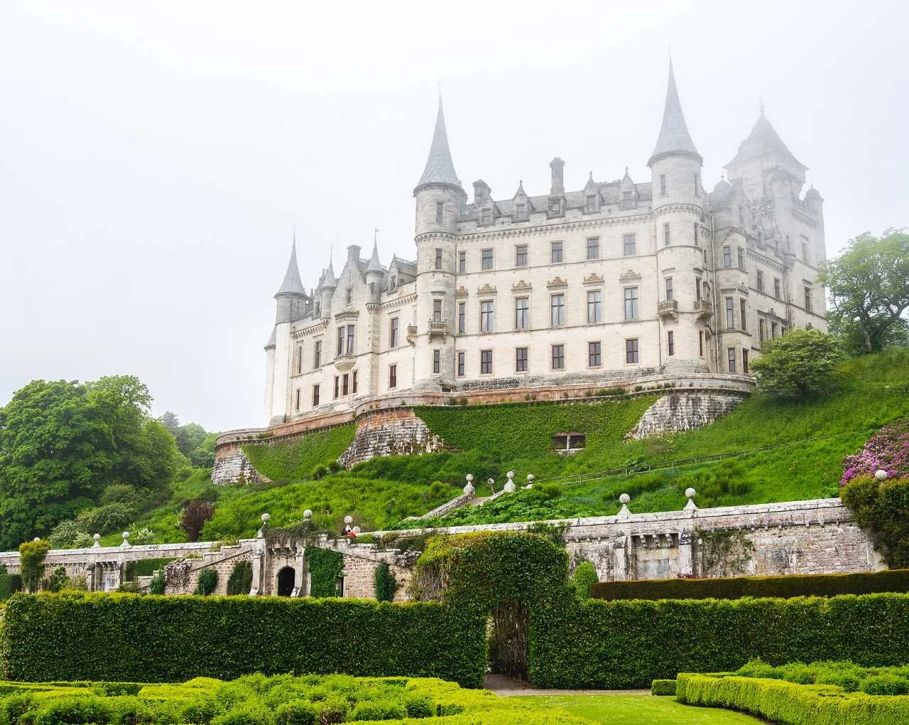 Dunrobin Castle and its formal gardens