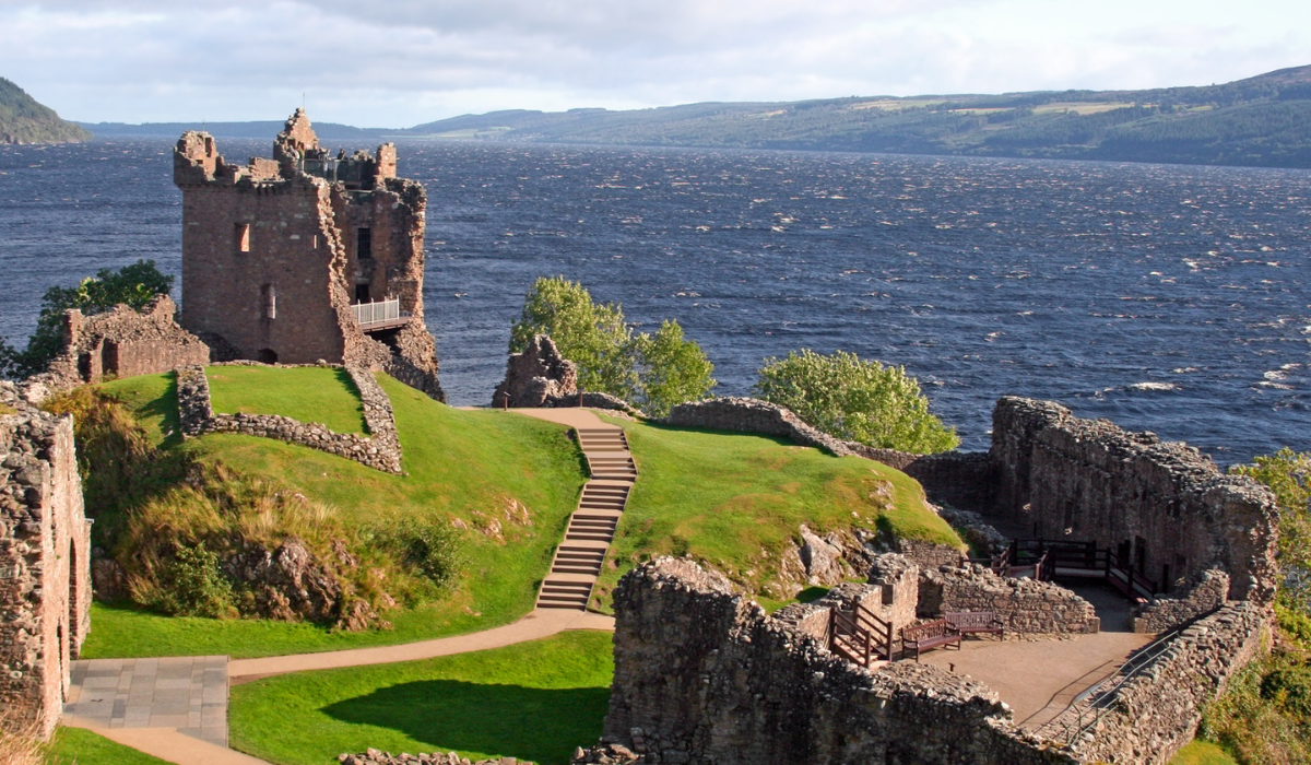 Urquhart Castle overlooking Loch Ness