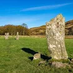 visit Standing stones at Kilmartin Glen on our Isle of Mull, Iona and Highlands of Scotland, 4 day, adventure, group tour with Experience Scotland's Wild