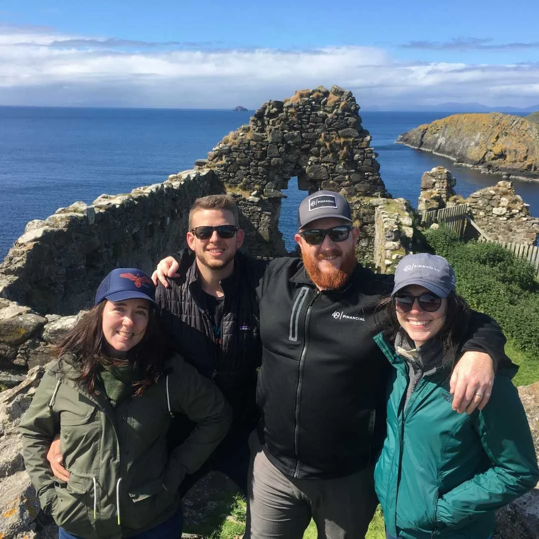 Travellers enjoying a small-group tour on the Isle of Skye