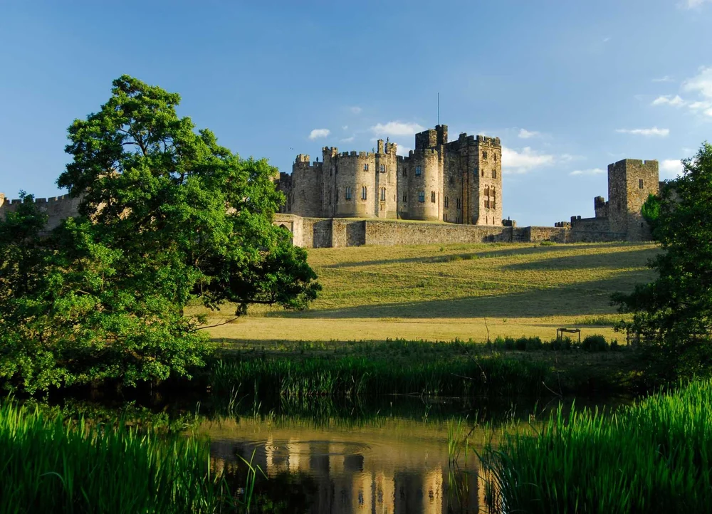 Alnwick Castle, used as Hogwarts in the Harry Potter films