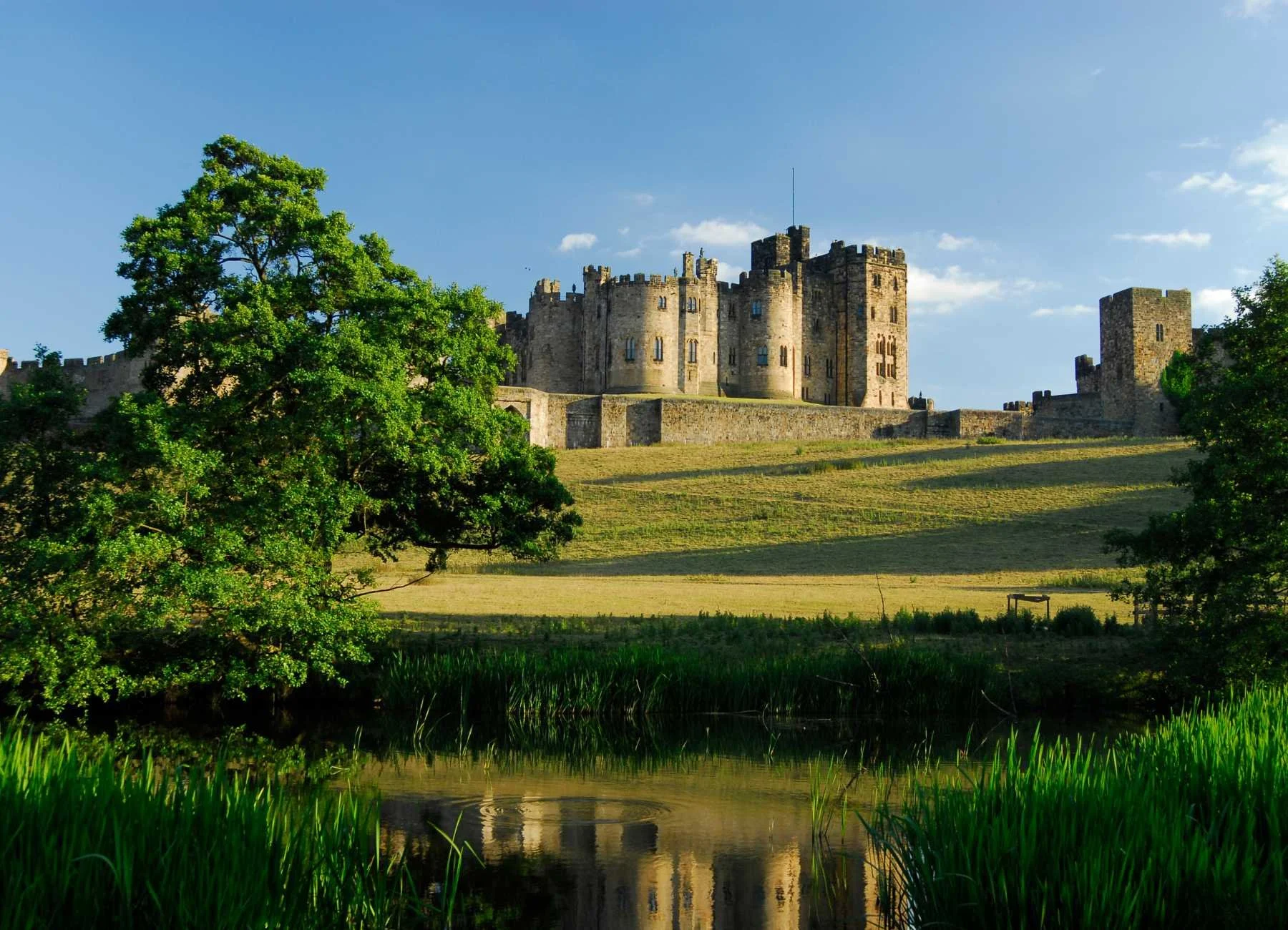 Alnwick Castle in Northumberland, used as Hogwarts in the first two Harry Potter films