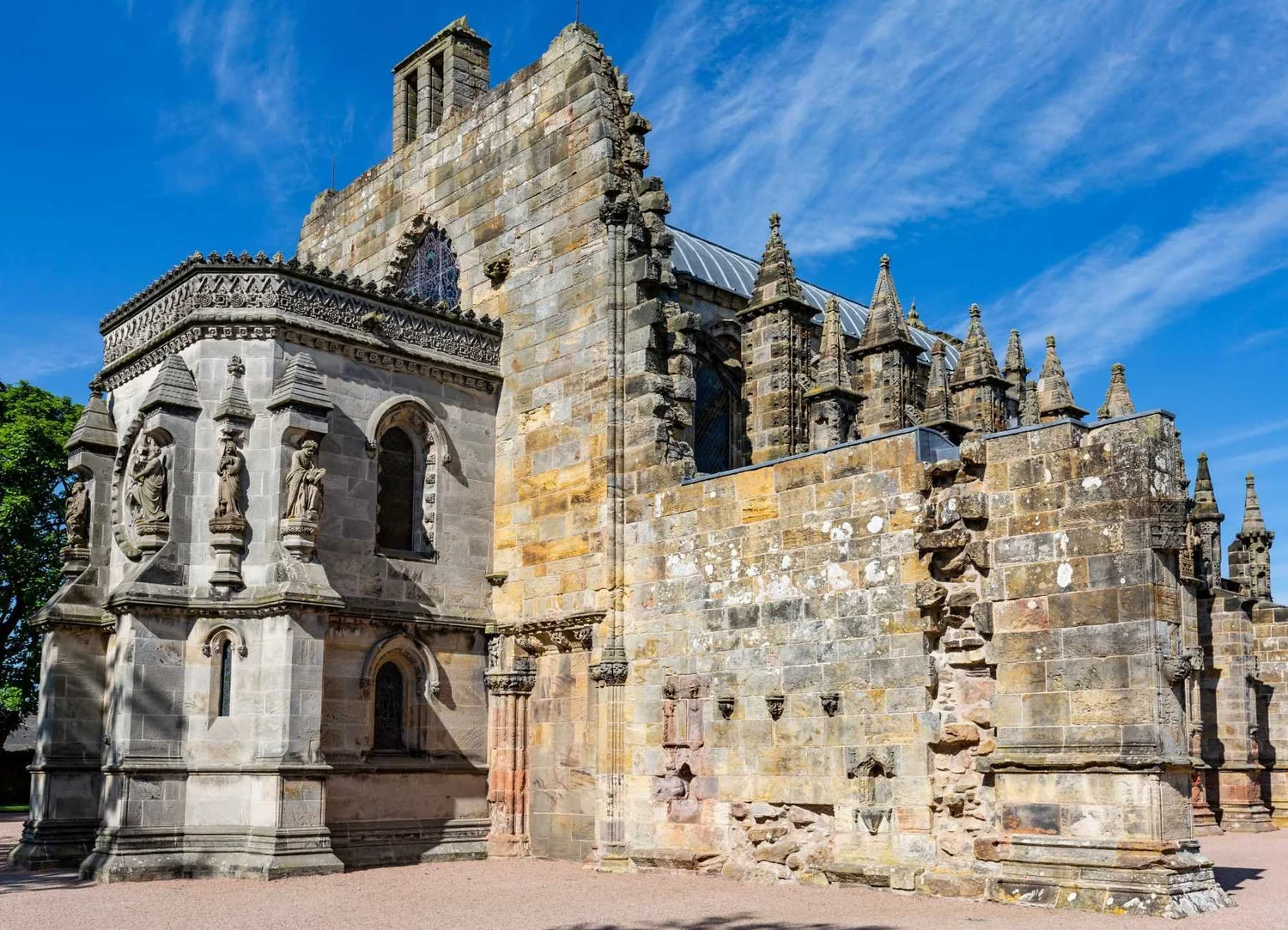 Rosslyn Chapel near Edinburgh