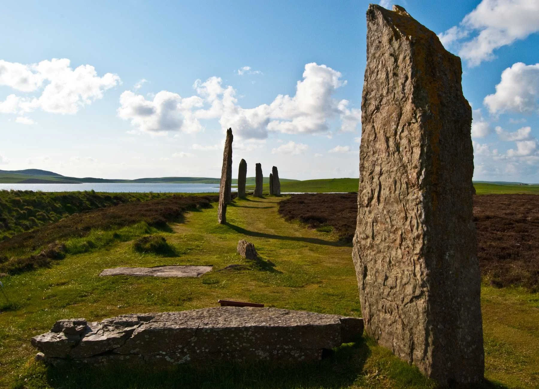 Ring of Brodgar standing stones on Orkney