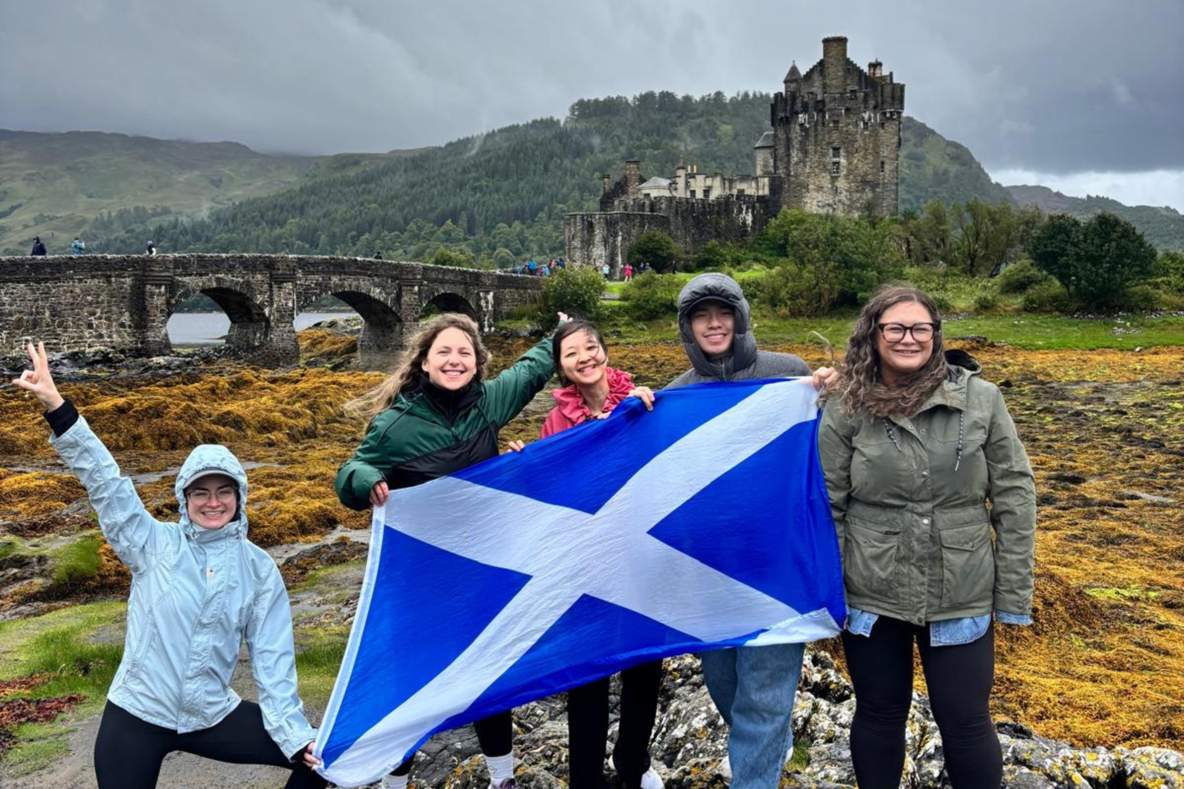 Small Scotland’s Wild group near Eilean Donan Castle