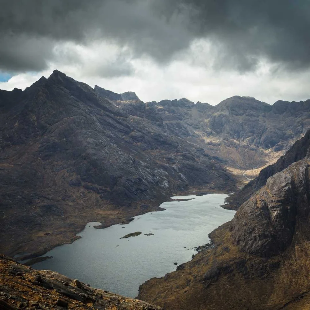 Loch Coruisk surrounded by the Black Cuillin mountains