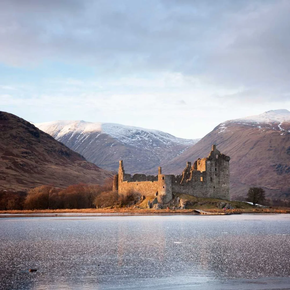 Kilchurn Castle on the shore of Loch Awe
