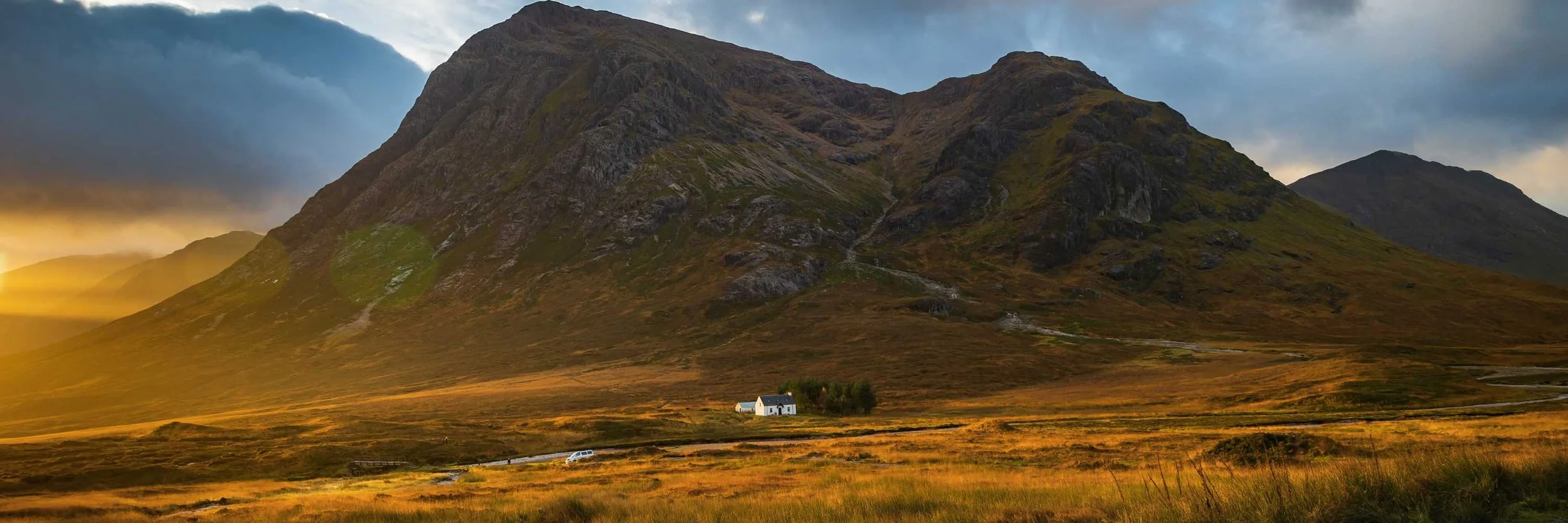 Mountain landscape in Glencoe, Scotland