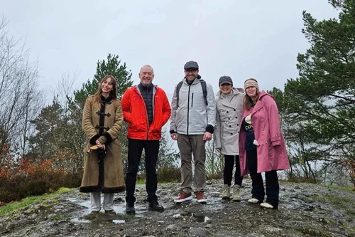 A Scotland's Wild guide and group beside Loch Lomond