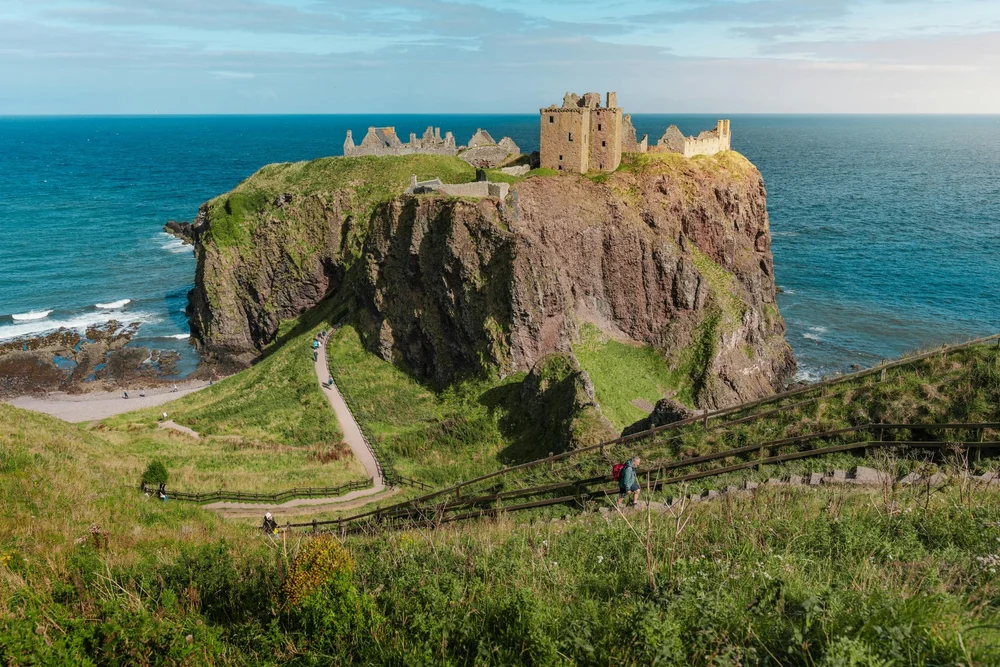 Dunnottar Castle on Scotland's east coast