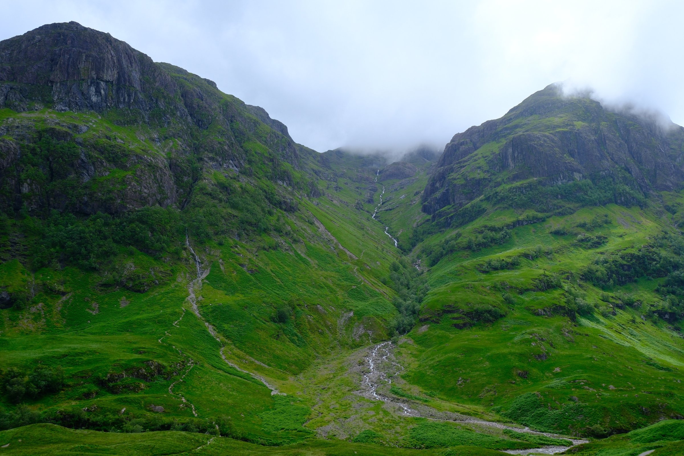 Green mountain landscape in Glencoe