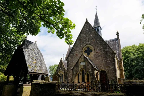 The old parish church at Luss beside Loch Lomond