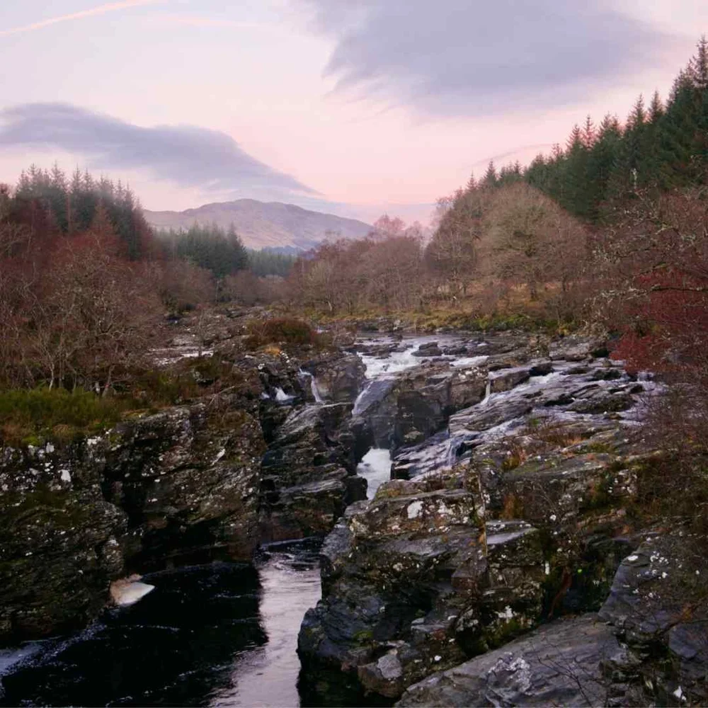 The river and hills of Glen Orchy