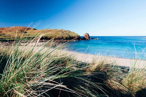 A white-sand beach in the Outer Hebrides
