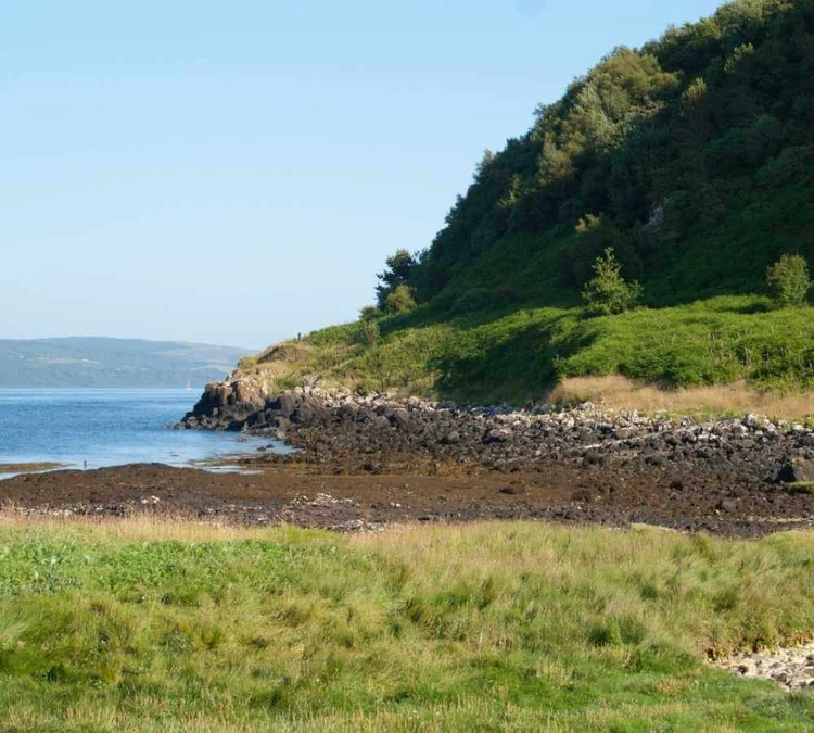 The coastline of the Isle of Mull