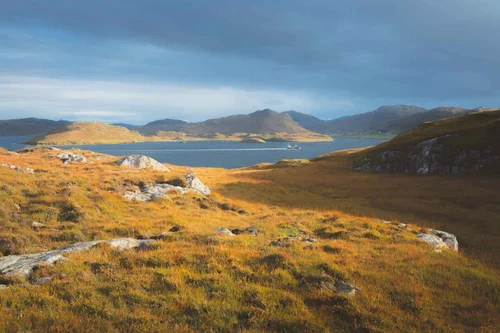 Hills and water in the Outer Hebrides