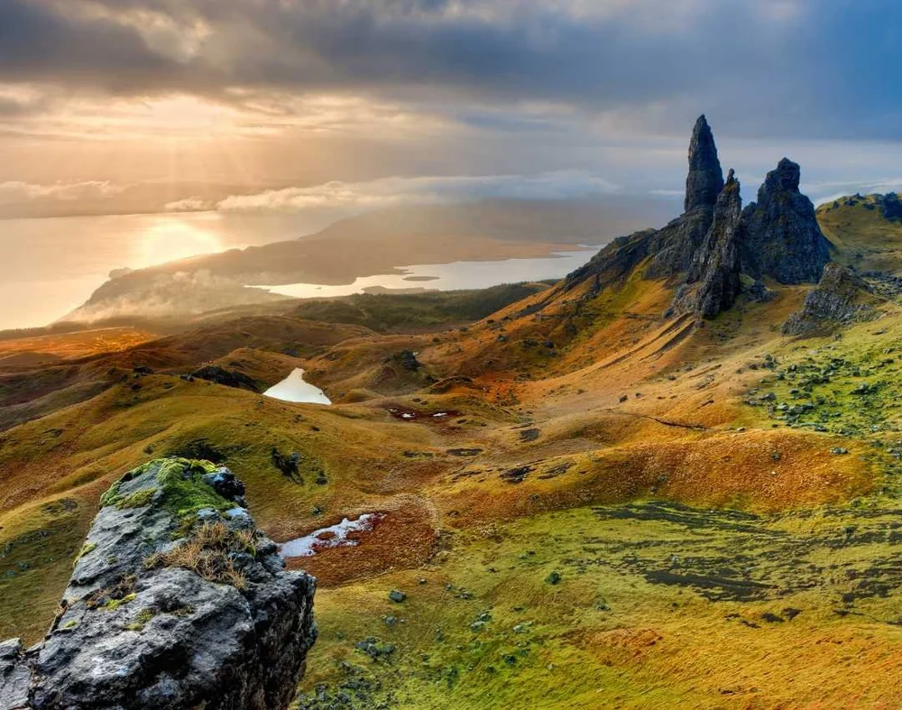 Old Man of Storr landscape on the Isle of Skye