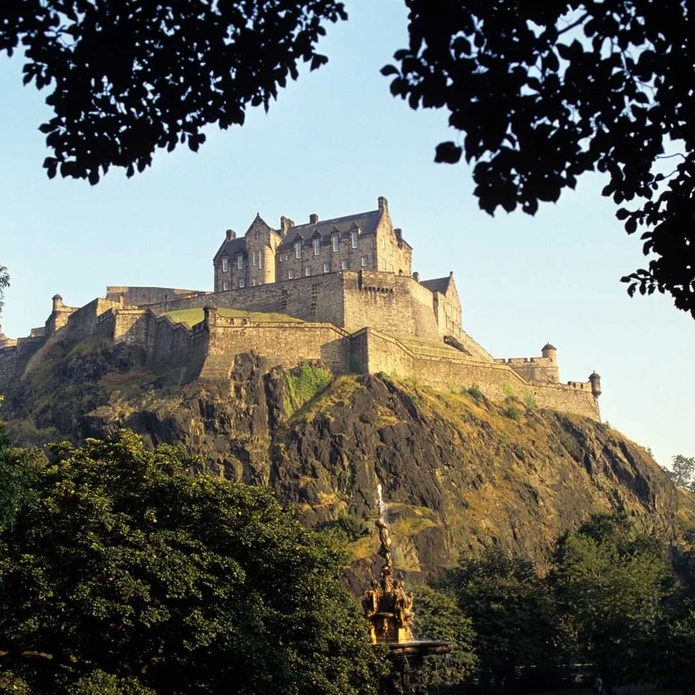 Edinburgh Castle above the city