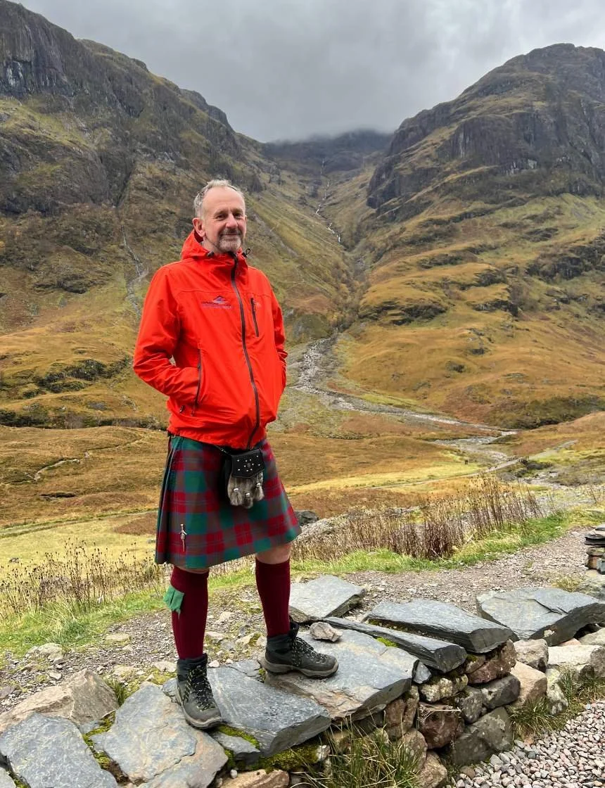 Scotland's Wild Tour Guide Jim in a Highland mountain landscape