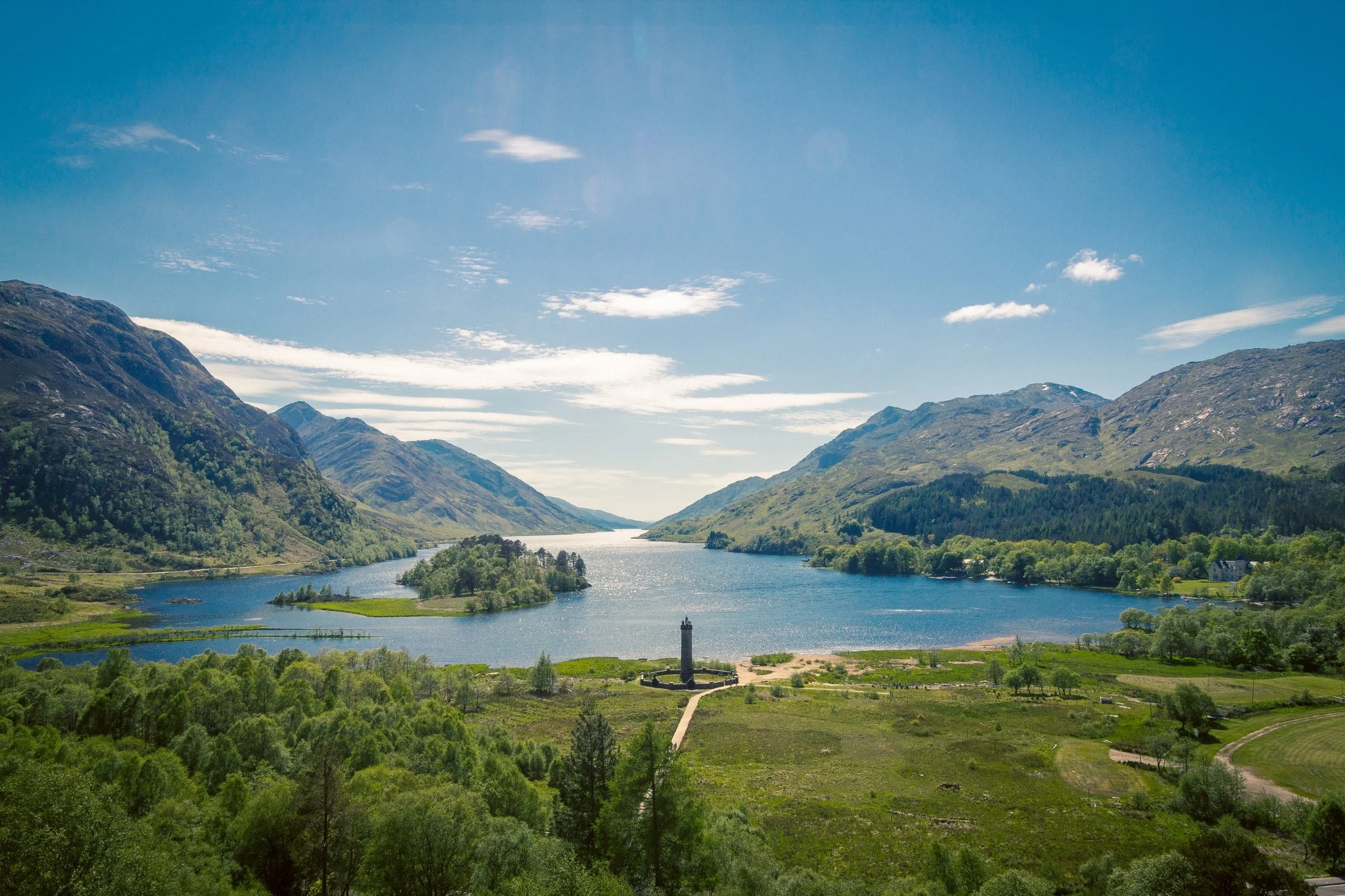Glenfinnan Viaduct in summer