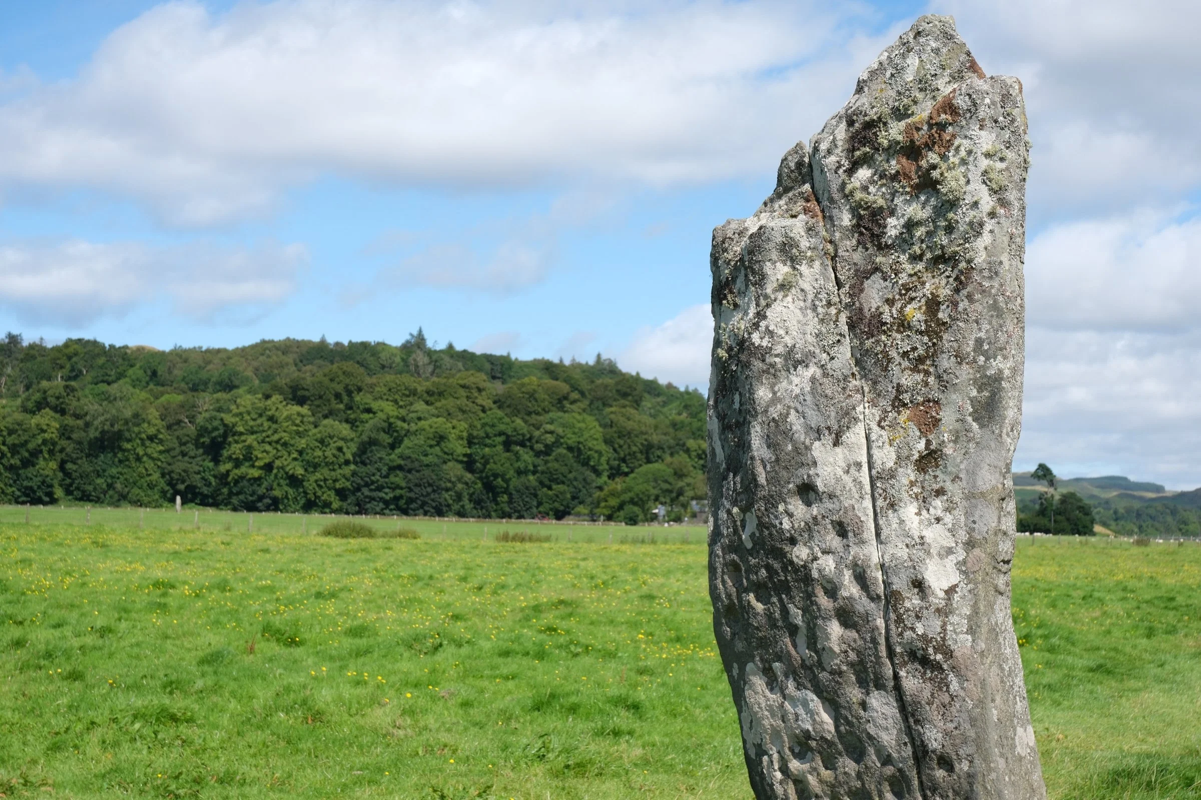 Ancient standing stone in Scotland