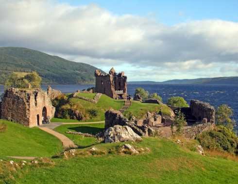 Urquhart Castle overlooking Loch Ness