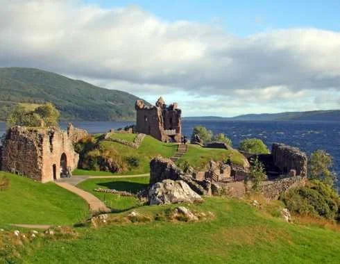 Urquhart Castle overlooking Loch Ness
