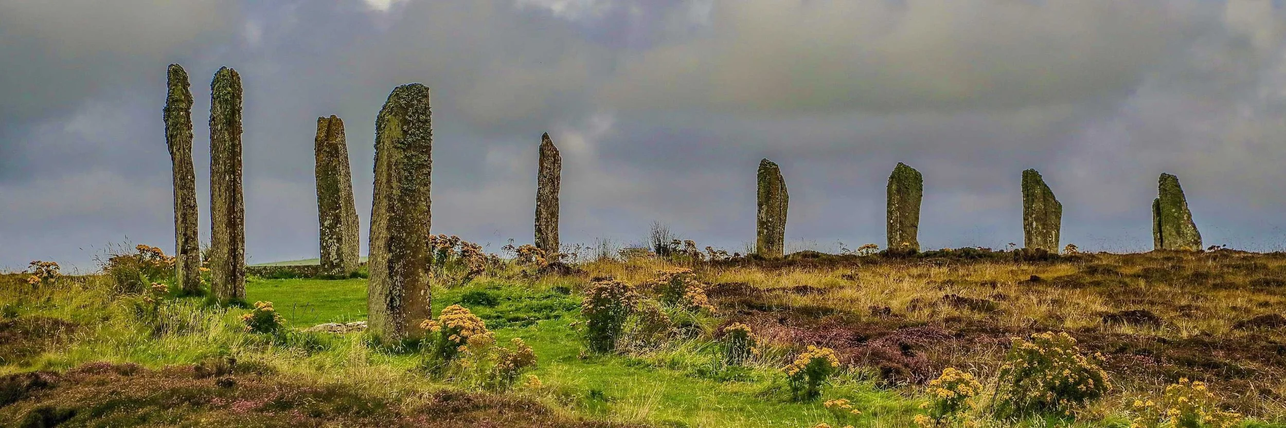 Ring of Brodgar standing stones in Orkney