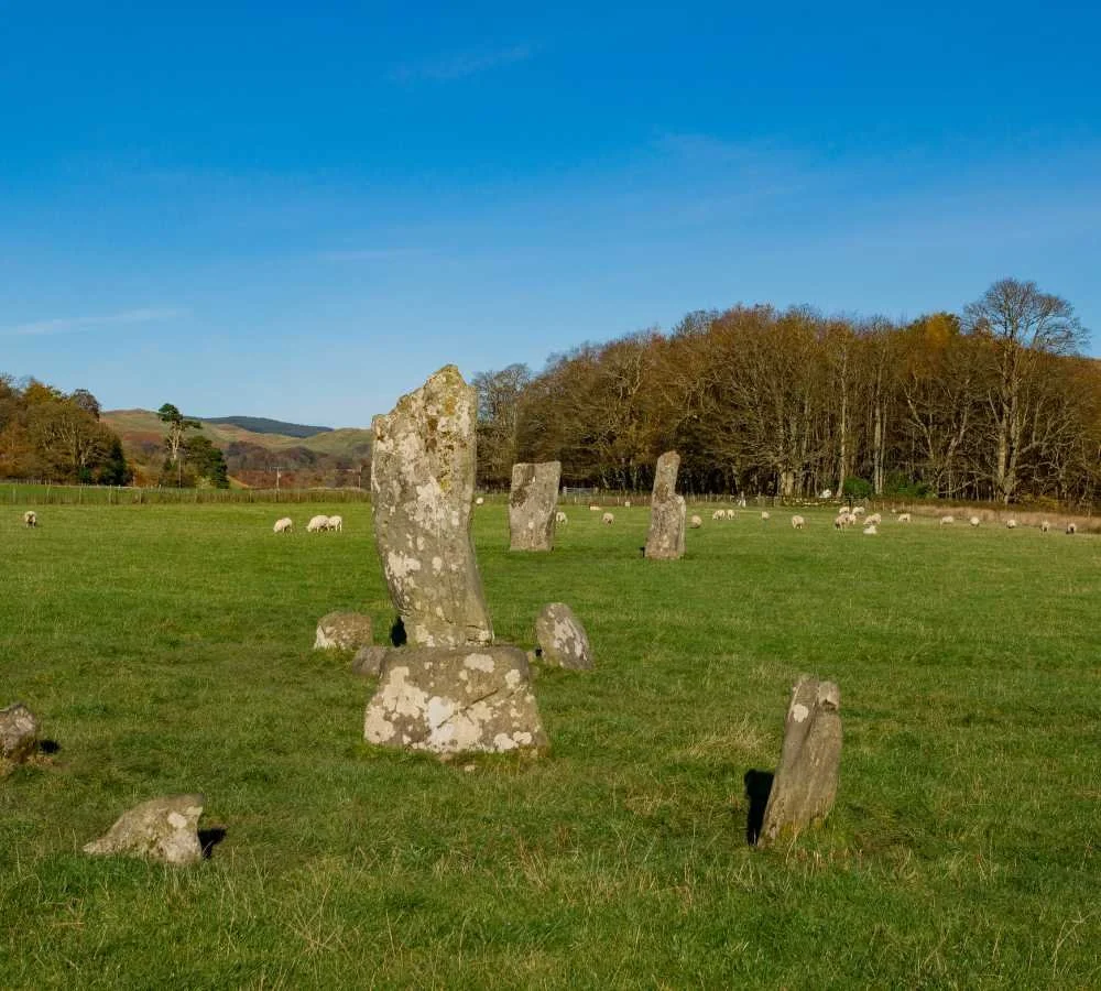 Ancient standing stones at Kilmartin Glen