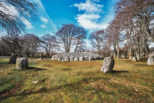 The prehistoric Clava Cairns near Inverness
