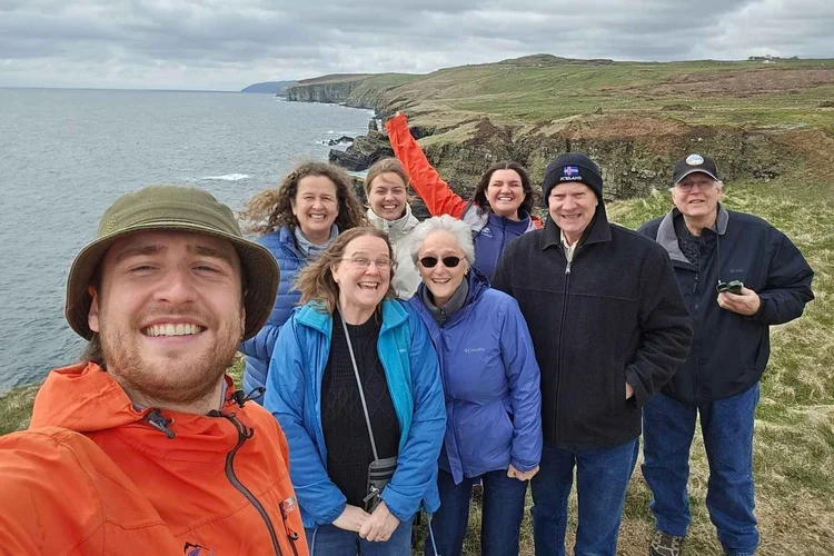 A Scotland’s Wild guide and group on the north coast