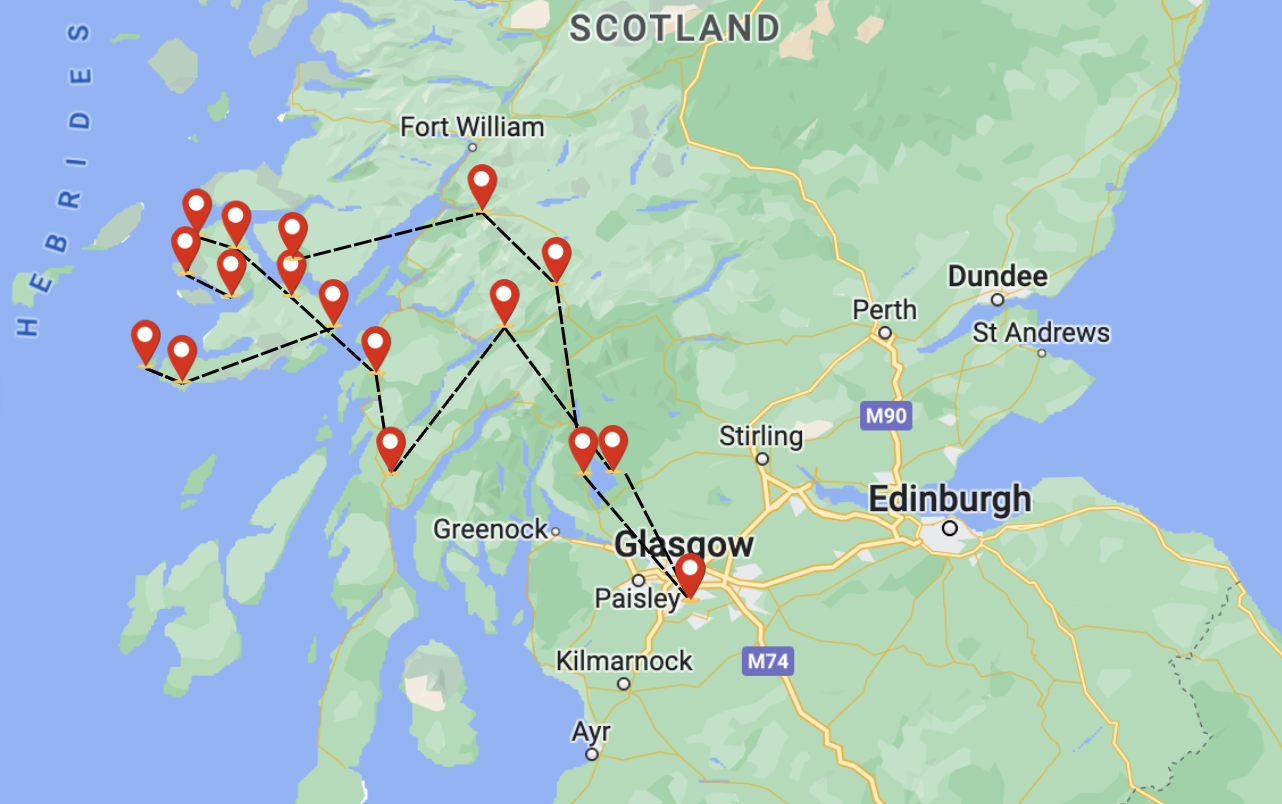 4Day Isle of Mull and Iona Tour from Glasgow
