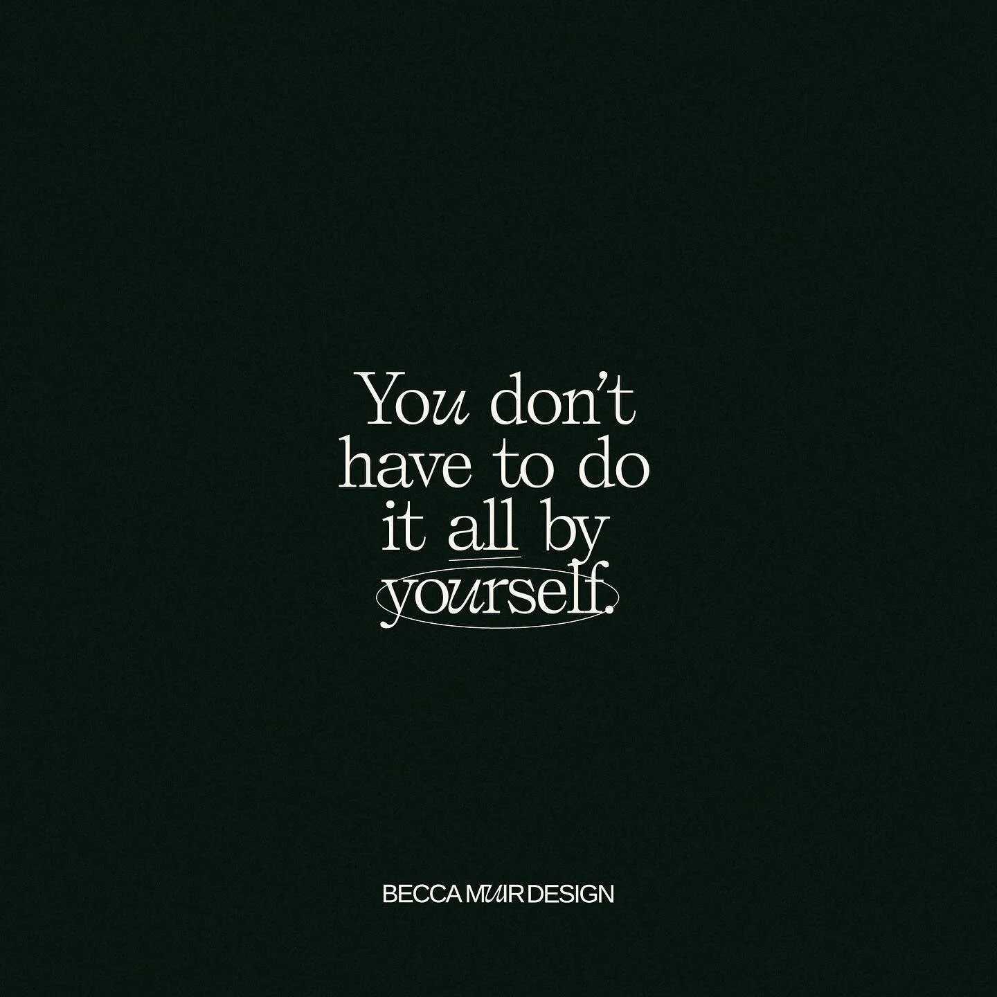 Master your strengths and outsource your weaknesses 👏

You can&rsquo;t do it all, outsourcing gives you more time to focus on the growth of your business. 

Firstly you need to decide if you need help and then you need to decide what you need help w