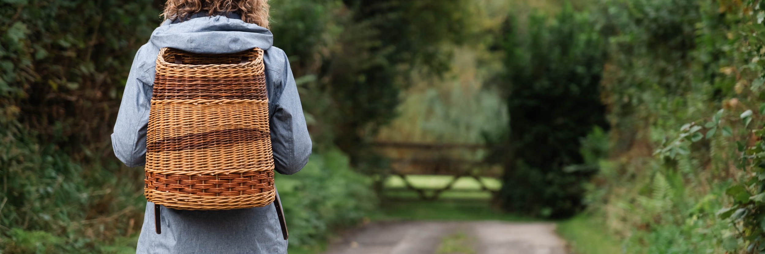 willow rucksack on person