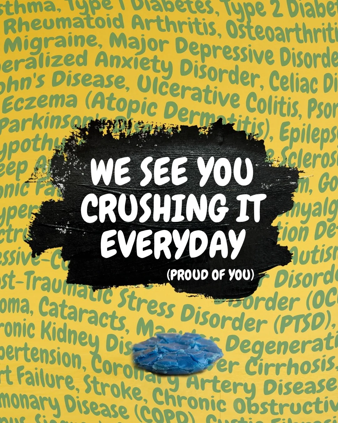 We're so proud of you, yes you.

🥰❤️🌀

#chronicillness #chronicpain #invisibleillness #chronicillnesswarrior #spoonie #healtheducation #medicalscience #diseaseawareness #healthconditions #patientadvocacy