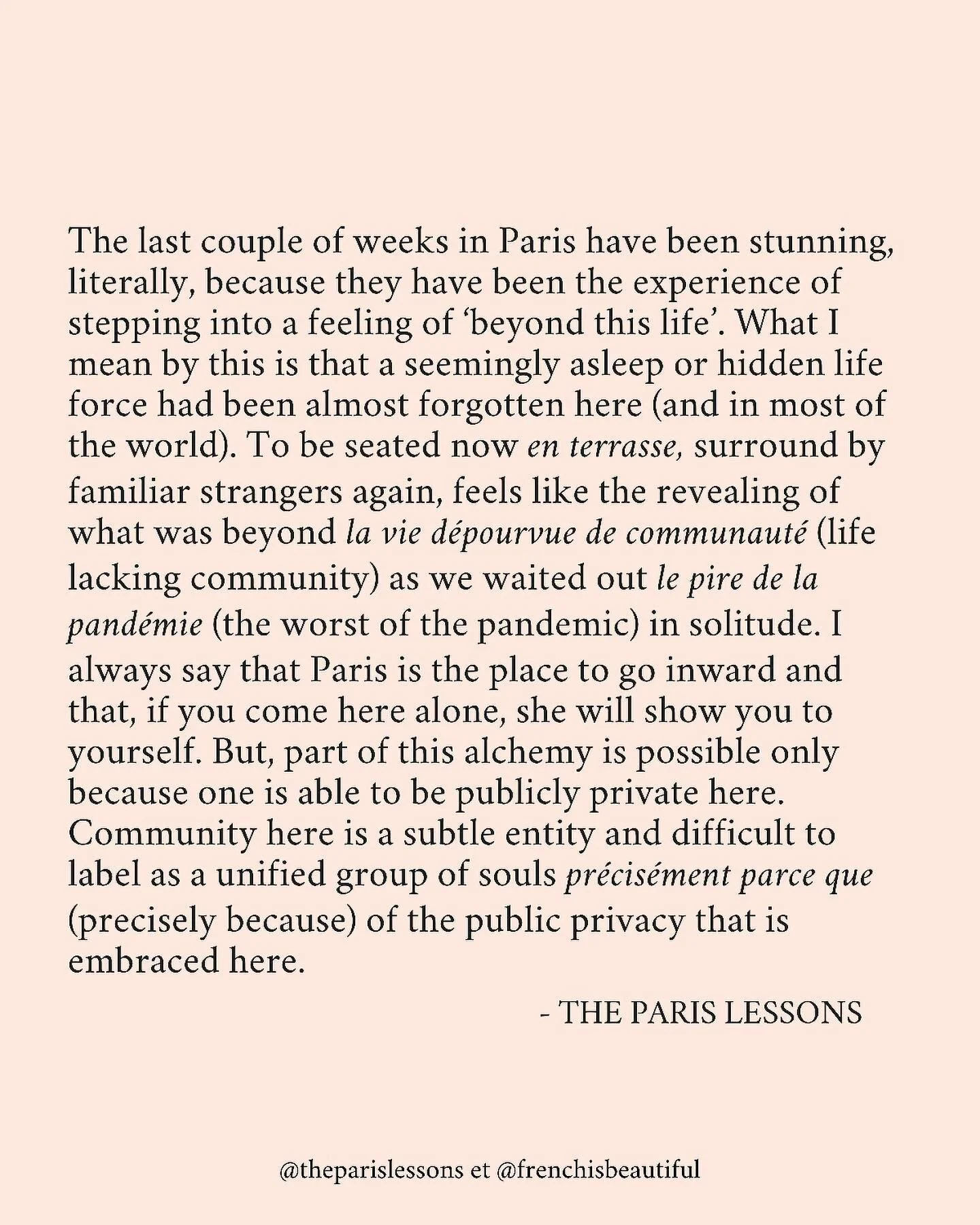 An excerpt from The Paris Lessons ... #theparislessons #frenchisbeautiful #parisjetaime #parismonamour
