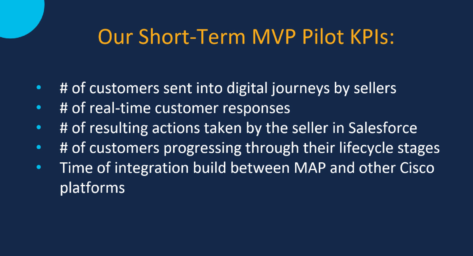Use Case: Launching an MVP Pilot