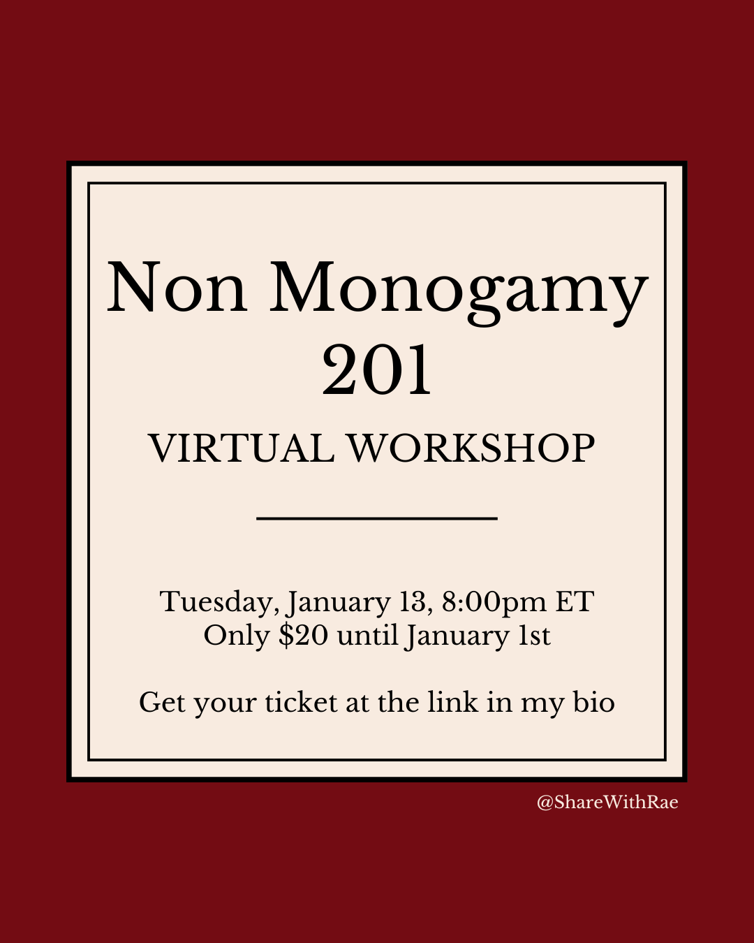 Non Monogamy 201