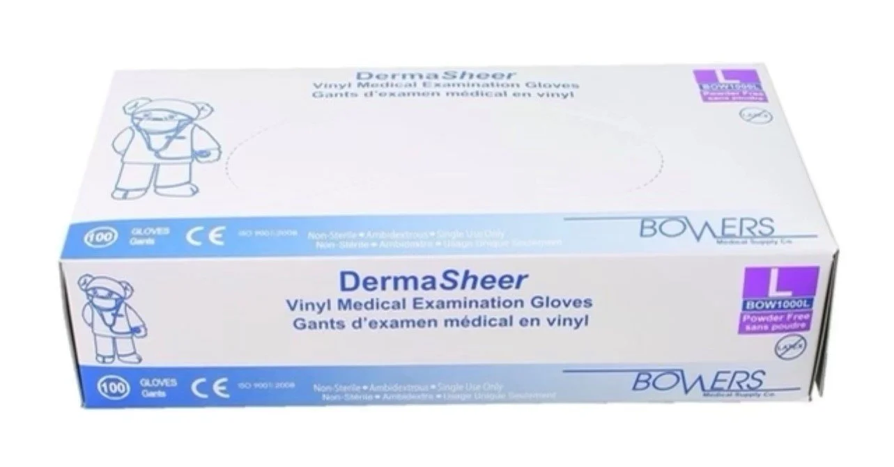 DermaSheer Vinyl Medical Examination Gloves — Mag Supplies
