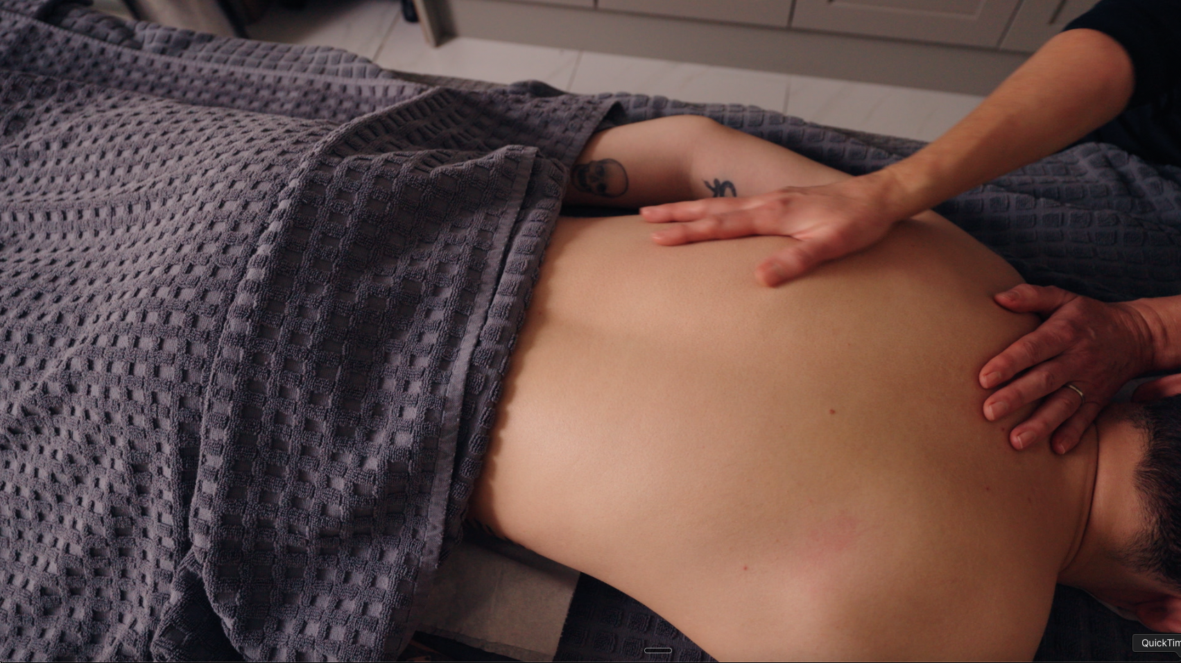 Massage technique at THE REFINERY