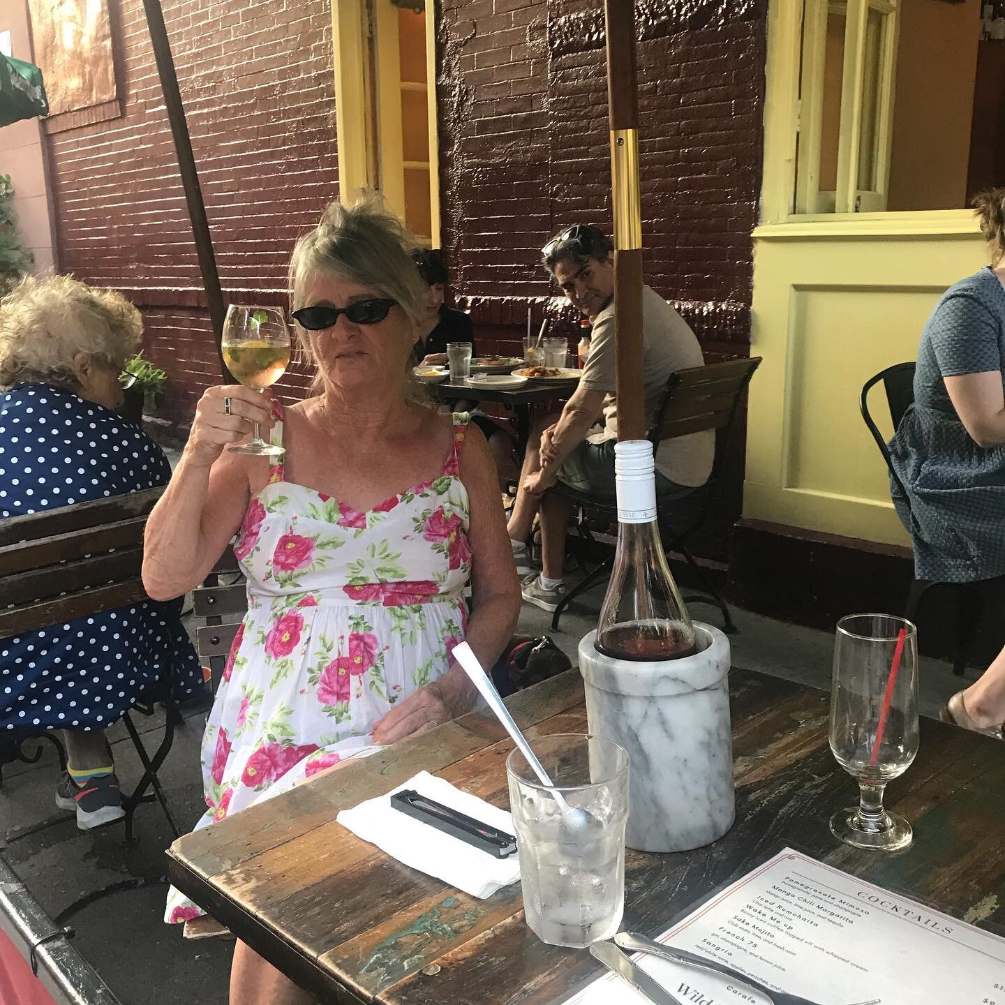 Our dear customer Lesley is enjoying her bottle of wine 🍷
.
.
Monday - Tuesday &amp; Wednesday all wine bottles 
half off🍷🍾@busstopcafe #WhereHudsonMeetsBethune

.
.
#monday #mondaymood #wine  #winelovers #halfoff #bestdeal #AllWineBottlesHalfOff
