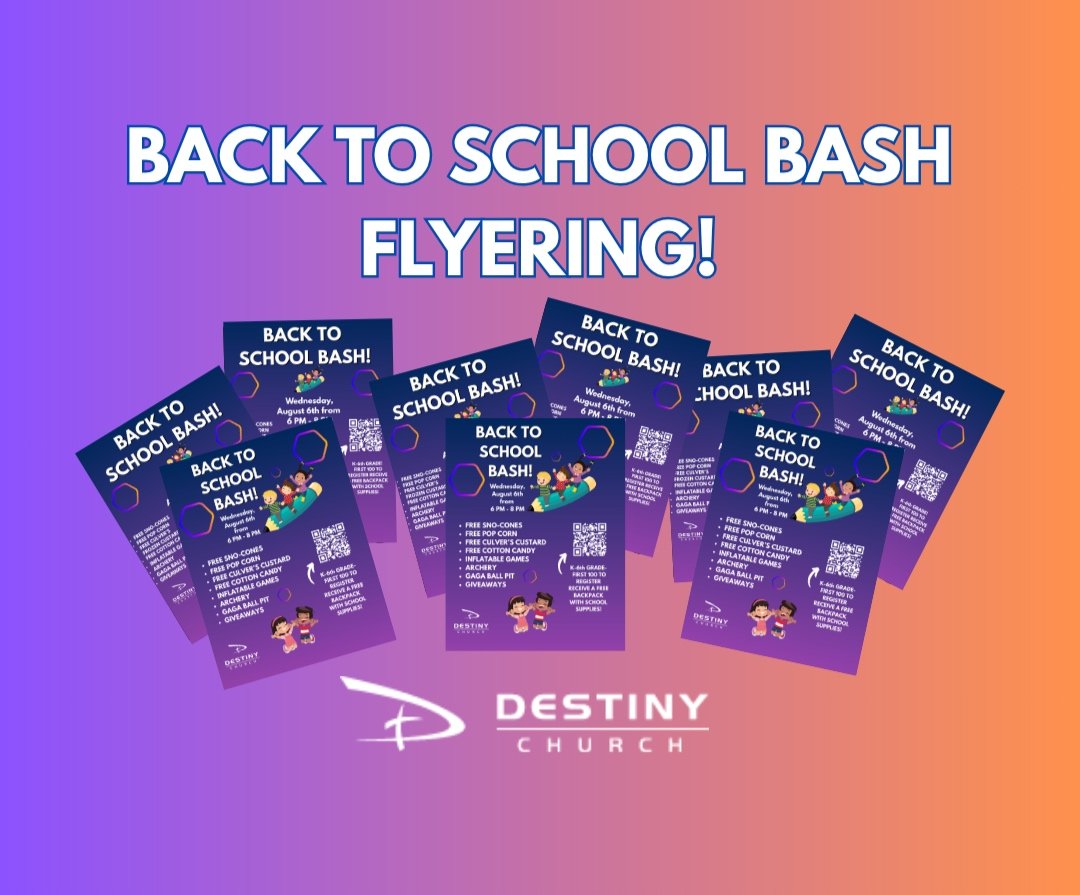Back to School Bash Flyering