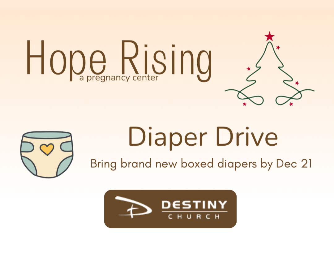 Diapers Due for Hope Rising Diaper Drive