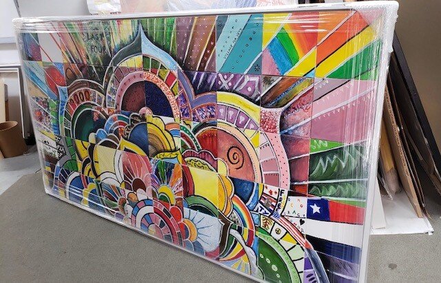 Community mural dedication and unveiling in honor of Veterans Day!