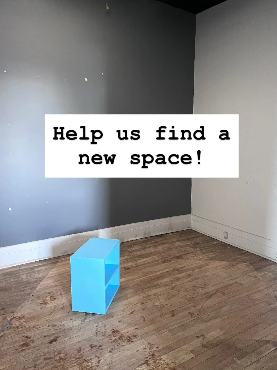 Studio Saint Zo is actively seeking a new space to reset our studio after the fire! Do you know of a space that:
-can have music/noise
-2 or more separate rooms 
-has sweet vibes?

Let us know!